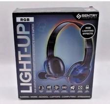 Sentry RGB Light-Up Stereo Gaming Headset with Boom Mic Wired Over-Ear Headphone