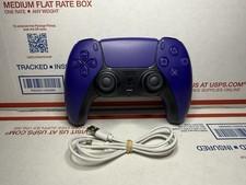 Sony PS5 Dual Sense Controller Galactic Purple CFI-ZCT1W W/ Cable Tested Works!