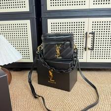 Promo Saint Laurent Beaute Beauty GWP VIP Vanity Case Converted Bag Black / Gold