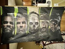 Call Of Duty Modern Warfare 2 5ft Flag Microsoft XBOX 360 PlayStation COD MW2