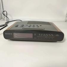 VTG Sony Dream Machine ICF-C430 Dual Alarm Clock Radio AM/FM Woodgrain Works!