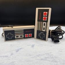 Bundle Of 2 Nintendo NES-004 Wired Controller Set of 2 Gray/Black/Red for NES 