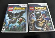 Nintendo Wii LEGO Batman 1 And 2 Video Game Lot, Manuals, EUC
