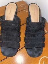 Halogen Black Suede Mules 9m