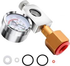 YUANYUU CO2 Refill Adapter for Soda, Filling Adapter with Pressure Gauge and Pre