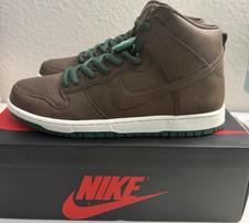 Nike SB Dunk High Pro Brown Skateboarding Shoes Men's Size 11