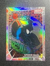 2023 UD Marvel Platinum🔥 Spider-Man Super Statistics Rainbow Foil 🔥