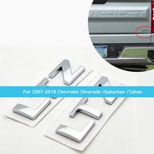 2Pc Chrome Rear Letter Emblem Adhesive for Silverado LTZ Tailgate Badge 2007-18