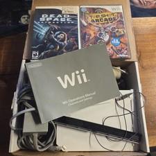 Nintendo Wii Console W/2 Games Bundle White Gamecube Compatible Complete OEM