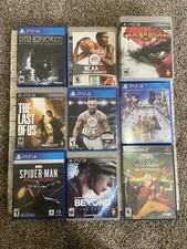 Game Lot Bundle for PS4, PS2, PS3 W/ Star Wars VHS And Funko Pop Game