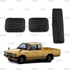 Set Brake Clutch Accelerator Pedal Pad Rubbers For Nissan Datsun 720 1980 - 1990