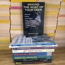 Lot Of 9 Hunting Books Paperback Deear PVC Pipe Bows Tracks And Signs Big Game