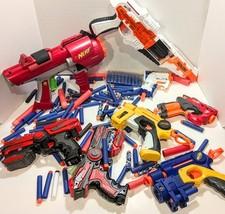 Vintage Lot of 8 Nerf Guns - All Working Plus Darts