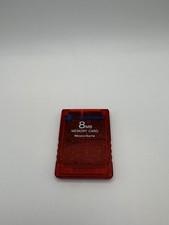 PlayStation 2 OEM 8MB Memory Card Magic Gate PS2 Clear Red SCPH-10020 Works