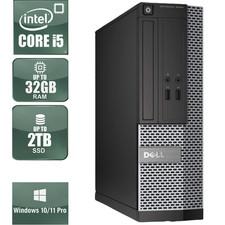 Dell OptiPlex Desktop PC Tower i5 32GB RAM 2TB SSD HDD Windows 11 Pro WiFi