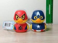 *FREE SHIP* 2.5" SPIDER-MAN + CAPTAIN AMERICA Marvel Comics Disney Duckalooz