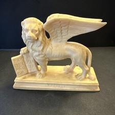 Vintage Italian Winged Lion Figure A Santini Sculpture