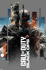 Call of Duty: Black Ops 7 (2025) - Split Reality Gray Wall Poster 34L" x 22.375”