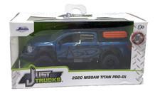 JADA 2024 JUST TRUCKS - 2020 NISSAN TITAN PRO-4X METALLIC BLUE VHTF 1/32 NIB