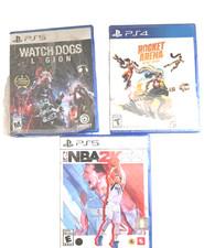 3 Game Bundle NBA 2K22, Watch Dogs Legion, Rocket Arena Ps4 Playstation 5