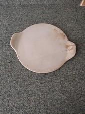 Pampered Chef 13" Md Round Stoneware Baking Stone W/Handles Bread Pizza #1151