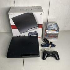 SONY PLAYSTATION 3 SLIM PS3 2001A 120GB W/ BOX Bundle 11 Games Portal 2 WWE LEGO