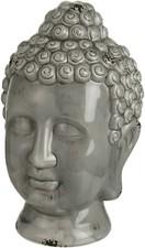 Buddha Head Statue Ceramic Sculpture 10 Inch Home Garden Decoration