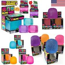 Nee Doh Nice Cube Super Solid Squish! - Blue Purple Pink - Brand New! USA