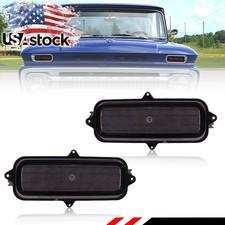 2PCS Smoke Front Parking Turn Signal Lenses For 1960-1966 Chevrolet Pickup Truck