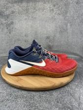Nike Metcon Shoes Mens Size 11 Red Navy Low Top Training Sneakers 939927-600