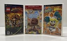 Sony PSP Bundle: SpongeBob SquarePants, LEGO Indiana Jones & LittleBigPlanet