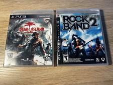 Sony PlayStation 3 PS3 Games Lot (2) Dead Island & Rock Band 2 w/ Cases