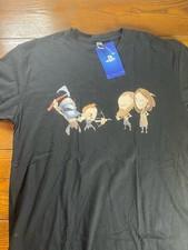NEW Official Sony God Of War Playstation Chibi Cartoon Style Black Shirt Small