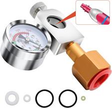 CO2 Refill Adapter for Soda, Filling Adapter with Pressure Gauge and Pressure