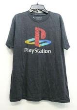 Playstation Mens Ripple Junction Short Sleeve Crew Neck Gray Graphic T-Shirt M