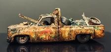 M2 MACHINES 1973 CHEVY CHEYENNE SUPER 30 DUALLY Custom Paint Patina Rust