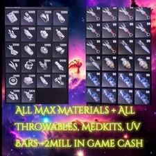 DYING LIGHT  THE BEAST:  CRAFTING MATERIALS+ ALL GADGETS  UV BARS AND MORE(PS5)