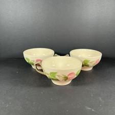 VINTAGE SET OF 3 FRANCISCAN DESERT ROSE TEA CUPS ENGLAND NEW