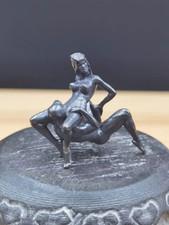 Solid Old Bronze Copper Statue Hand Carved Love Amulet
