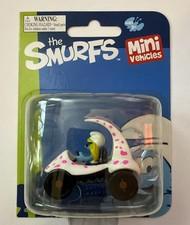 The Smurfs Mini Vehicles Pink Polka Dot Car Smurfette Figure New Sealed