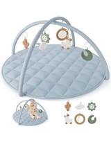Beautiful Baby Play Gym - Soft Cotton Mat with 6 Cute Toys Creates The Perfect A