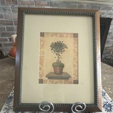 Framed Art Print 'Potted Plant' Portrait
