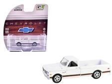 1972 CHEVROLET CHEYENNE C10 PICKUP WHITE 1/64 DIECAST MODEL BY GREENLIGHT 30566
