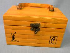 All Bamboo wood Jewelry or Trinket Storage Box Mirror Inside Large & Small Store