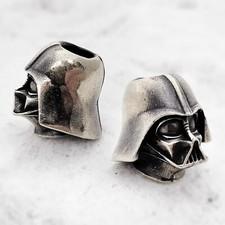 CooB Silver Paracord Bead Beads Charm Darth Vader Helmet Star Wars Knife Lanyard