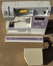 Husqvarna Viking Viva Type 600 Sewing Machine Purple & White With Pedal Tested