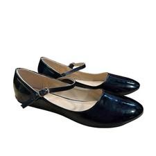 Chic Black Patent Leather Mary Jane Flats