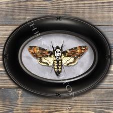 Death Head Moth Silence lambs Horror Movie Framed Art Print By Chris Oz Fulton
