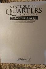 STATE SERIES QUARTERS. 1999-2009,  COLLECTOR'S MAP, H E HARRIS, BRAND NEW, ,,,,,