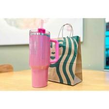 Stanley X Starbucks Limited Edition  Winter Pink Quencher Tumbler 40oz New